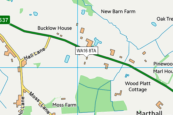 Map of WILLIAMS PLANT SALES LTD at district scale