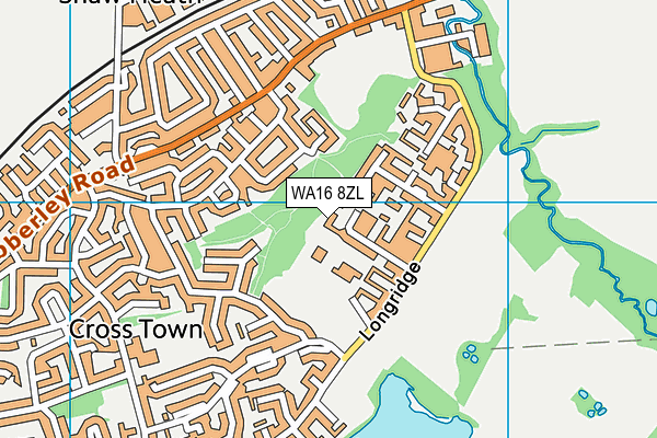 WA16 8ZL map - OS VectorMap District (Ordnance Survey)