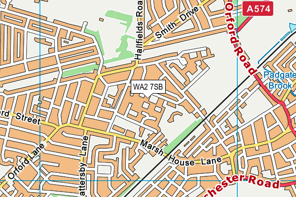St Benedict's Catholic Primary School map (WA2 7SB) - OS VectorMap District (Ordnance Survey)