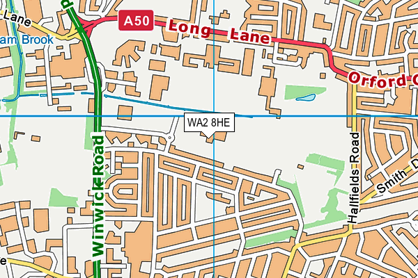 Orford Jubilee Neighbourhood Hub map (WA2 8HE) - OS VectorMap District (Ordnance Survey)