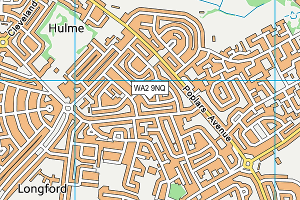 WA2 9NQ map - OS VectorMap District (Ordnance Survey)