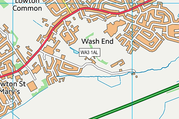 WA3 1AL map - OS VectorMap District (Ordnance Survey)