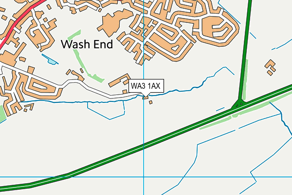WA3 1AX map - OS VectorMap District (Ordnance Survey)