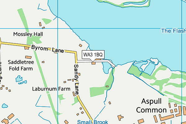 WA3 1BQ map - OS VectorMap District (Ordnance Survey)