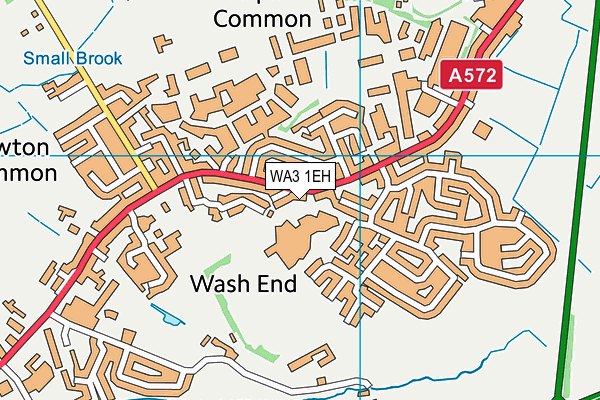 WA3 1EH map - OS VectorMap District (Ordnance Survey)