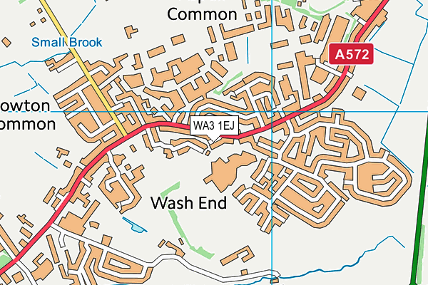 WA3 1EJ map - OS VectorMap District (Ordnance Survey)