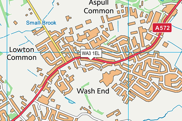 WA3 1EL map - OS VectorMap District (Ordnance Survey)