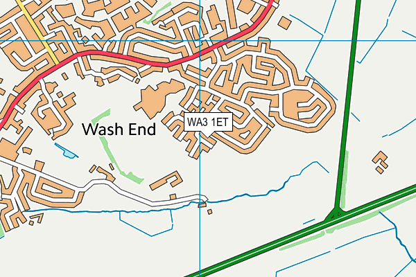 WA3 1ET map - OS VectorMap District (Ordnance Survey)