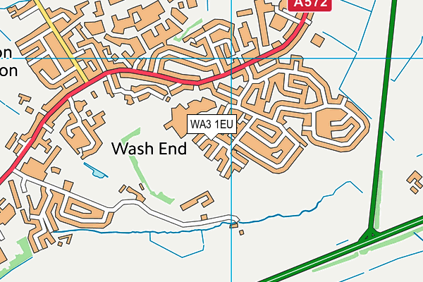 WA3 1EU map - OS VectorMap District (Ordnance Survey)