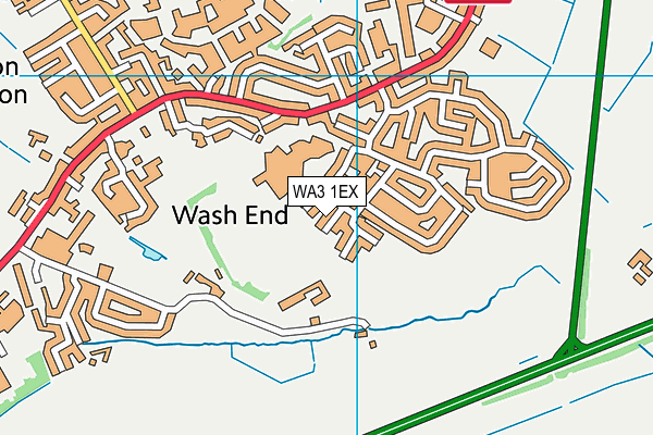 WA3 1EX map - OS VectorMap District (Ordnance Survey)