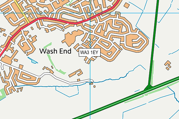 WA3 1EY map - OS VectorMap District (Ordnance Survey)