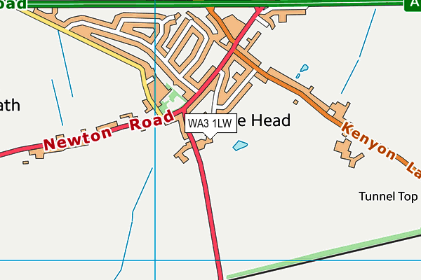 WA3 1LW map - OS VectorMap District (Ordnance Survey)