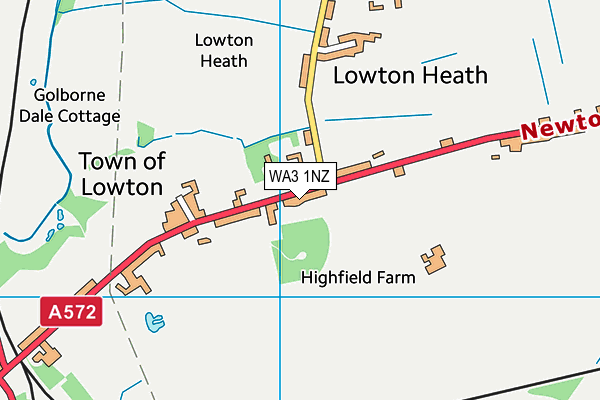 Map of THE TRAVELLERS REST (LOWTON) LIMITED at district scale