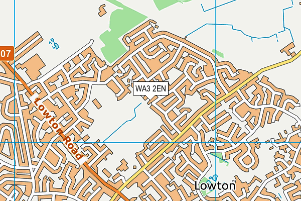 WA3 2EN map - OS VectorMap District (Ordnance Survey)