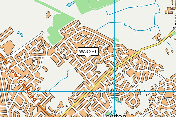 WA3 2ET map - OS VectorMap District (Ordnance Survey)