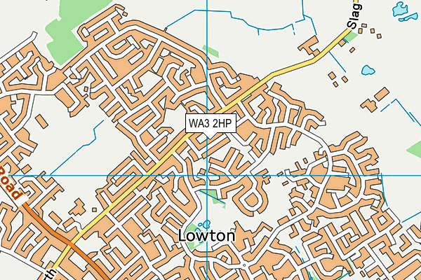 WA3 2HP map - OS VectorMap District (Ordnance Survey)