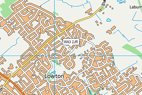 WA3 2JR map - OS VectorMap District (Ordnance Survey)