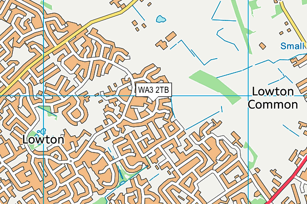 WA3 2TB map - OS VectorMap District (Ordnance Survey)