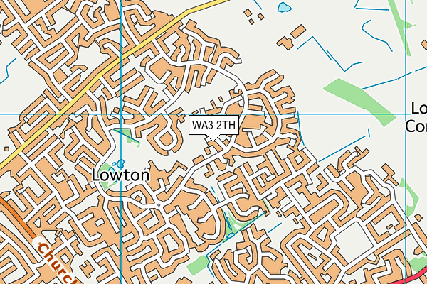 WA3 2TH map - OS VectorMap District (Ordnance Survey)