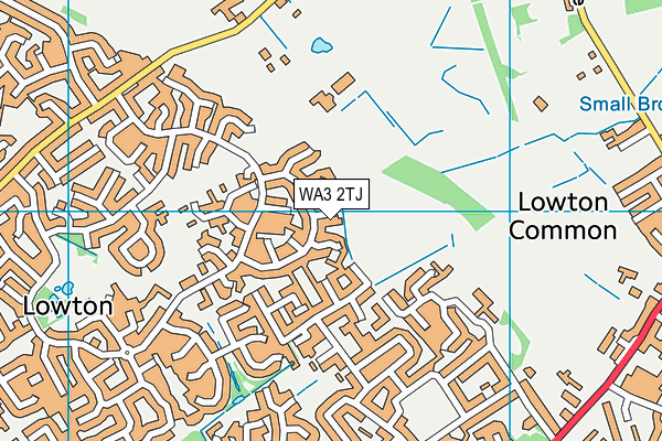 WA3 2TJ map - OS VectorMap District (Ordnance Survey)