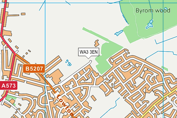 WA3 3EN map - OS VectorMap District (Ordnance Survey)
