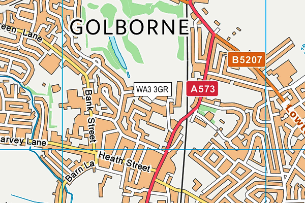 Iconic Fitness map (WA3 3GR) - OS VectorMap District (Ordnance Survey)