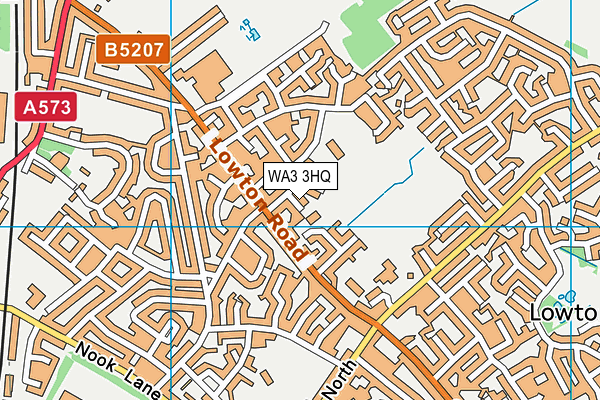 WA3 3HQ map - OS VectorMap District (Ordnance Survey)