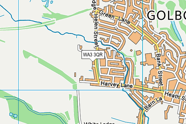 WA3 3QR map - OS VectorMap District (Ordnance Survey)