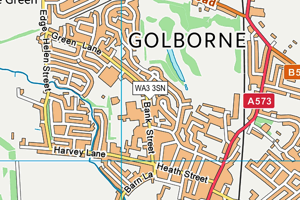 Map of P B TYRES (GOLBORNE) LIMITED at district scale