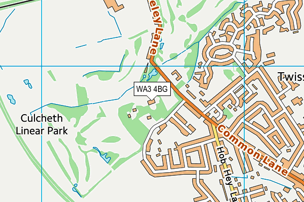 Leigh Golf Club map (WA3 4BG) - OS VectorMap District (Ordnance Survey)