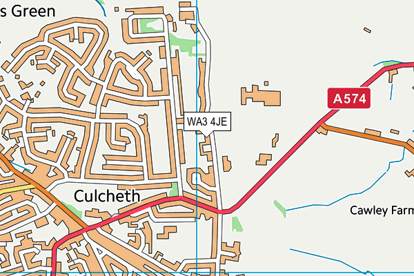 Map of CULCHETH PROPERTIES LIMITED at district scale