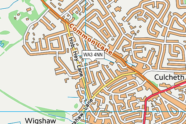 WA3 4NN map - OS VectorMap District (Ordnance Survey)