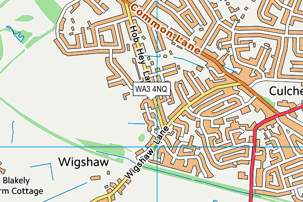 WA3 4NQ map - OS VectorMap District (Ordnance Survey)