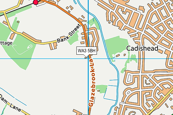 WA3 5BH map - OS VectorMap District (Ordnance Survey)