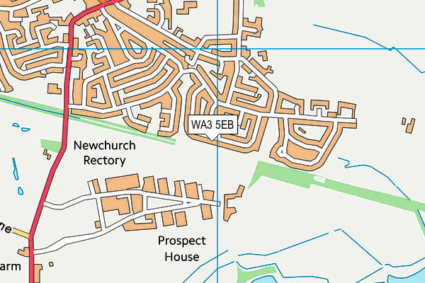 WA3 5EB map - OS VectorMap District (Ordnance Survey)