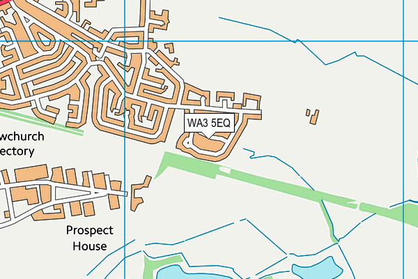 WA3 5EQ map - OS VectorMap District (Ordnance Survey)