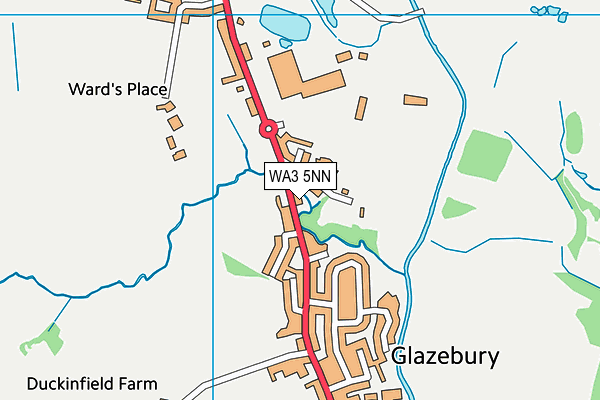 WA3 5NN map - OS VectorMap District (Ordnance Survey)