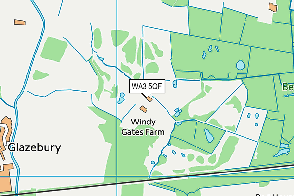 WA3 5QF map - OS VectorMap District (Ordnance Survey)