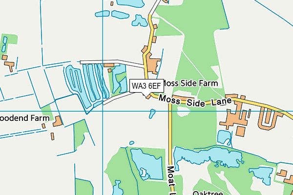WA3 6EF map - OS VectorMap District (Ordnance Survey)
