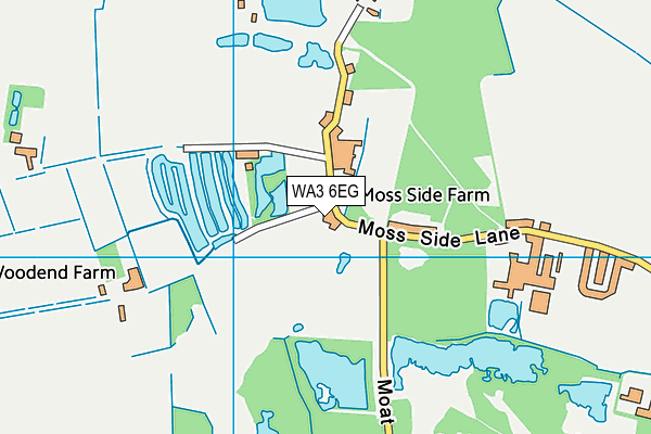 WA3 6EG map - OS VectorMap District (Ordnance Survey)