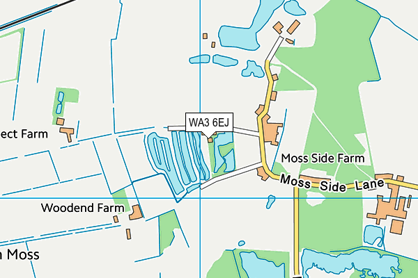WA3 6EJ map - OS VectorMap District (Ordnance Survey)