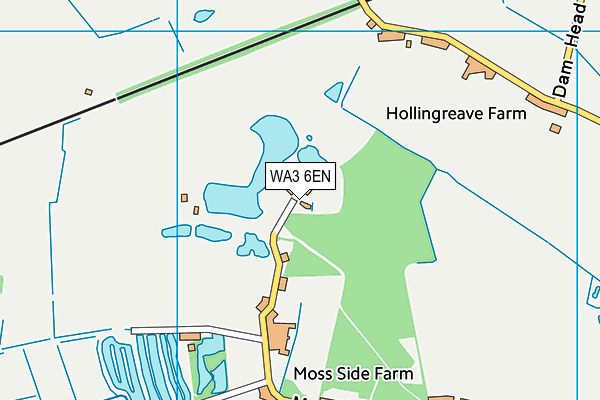 WA3 6EN map - OS VectorMap District (Ordnance Survey)