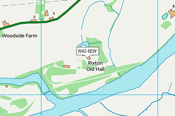 WA3 6EW map - OS VectorMap District (Ordnance Survey)