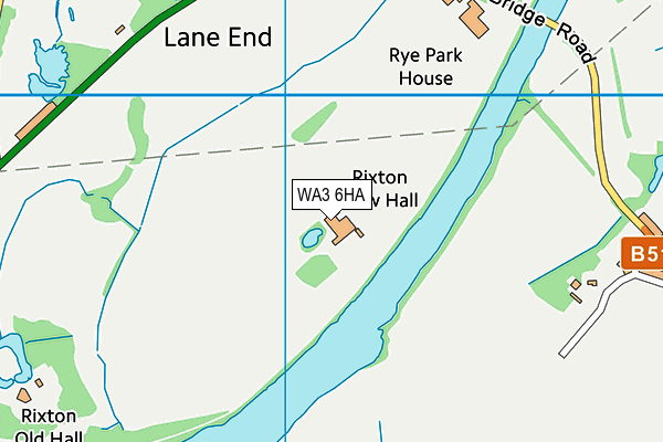 WA3 6HA map - OS VectorMap District (Ordnance Survey)
