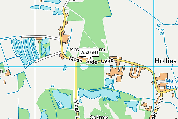 WA3 6HJ map - OS VectorMap District (Ordnance Survey)