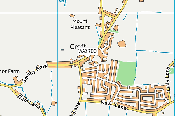 WA3 7DD map - OS VectorMap District (Ordnance Survey)