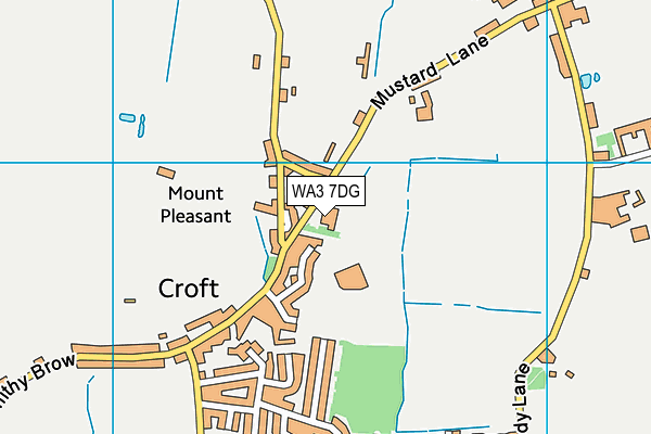 Croft Primary School map (WA3 7DG) - OS VectorMap District (Ordnance Survey)