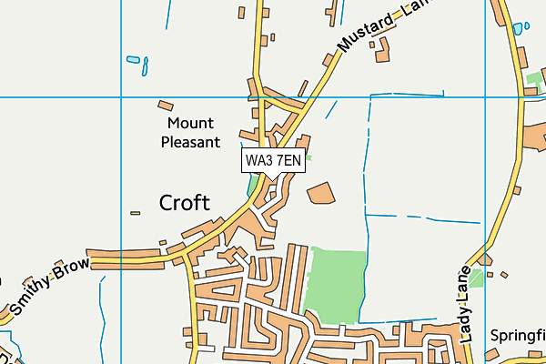 WA3 7EN map - OS VectorMap District (Ordnance Survey)