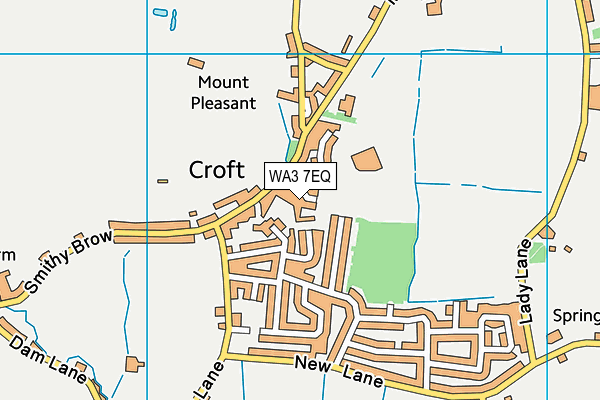 WA3 7EQ map - OS VectorMap District (Ordnance Survey)