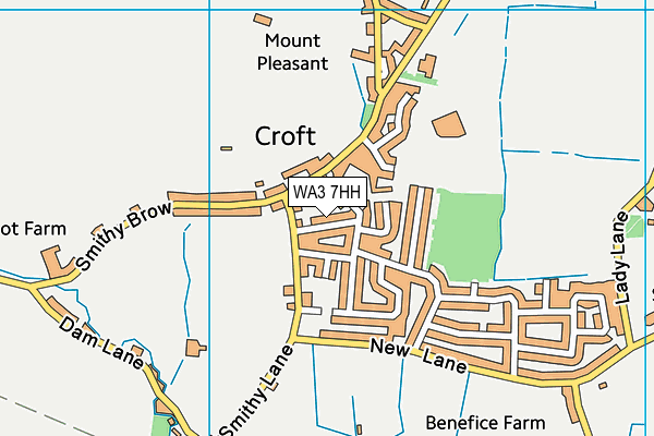 WA3 7HH map - OS VectorMap District (Ordnance Survey)